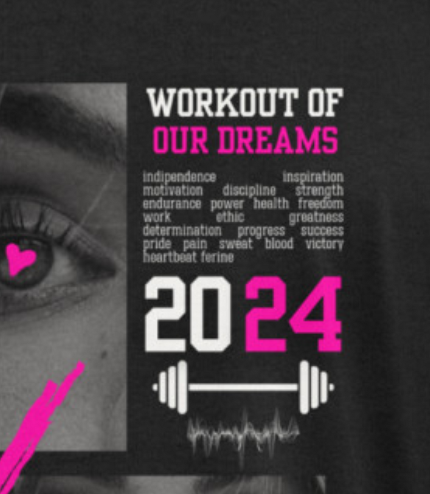 Heart of the eye Black Oversize Tee