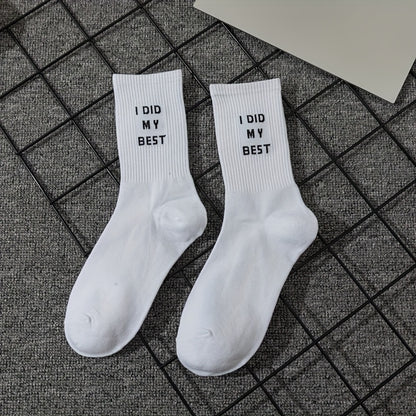 5-Paar Sportsocken mit Überraschungssprüchen