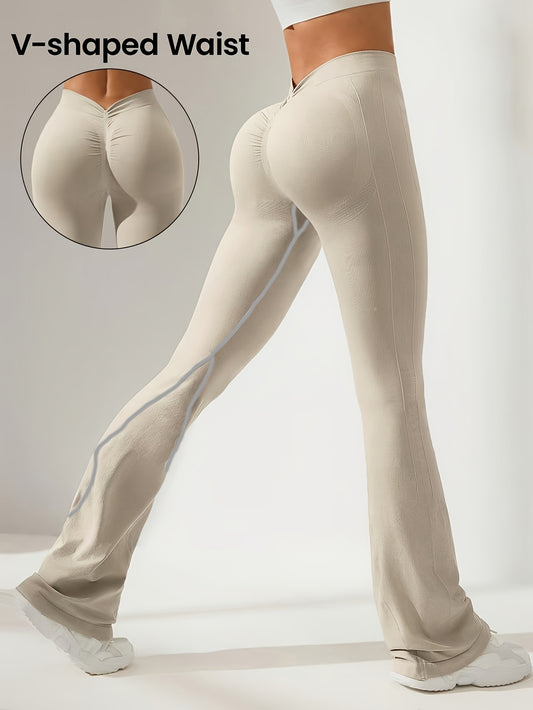 High-Waist Schlag Yoga Leggings
