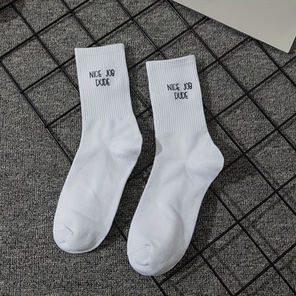 5-Paar Sportsocken mit Überraschungssprüchen