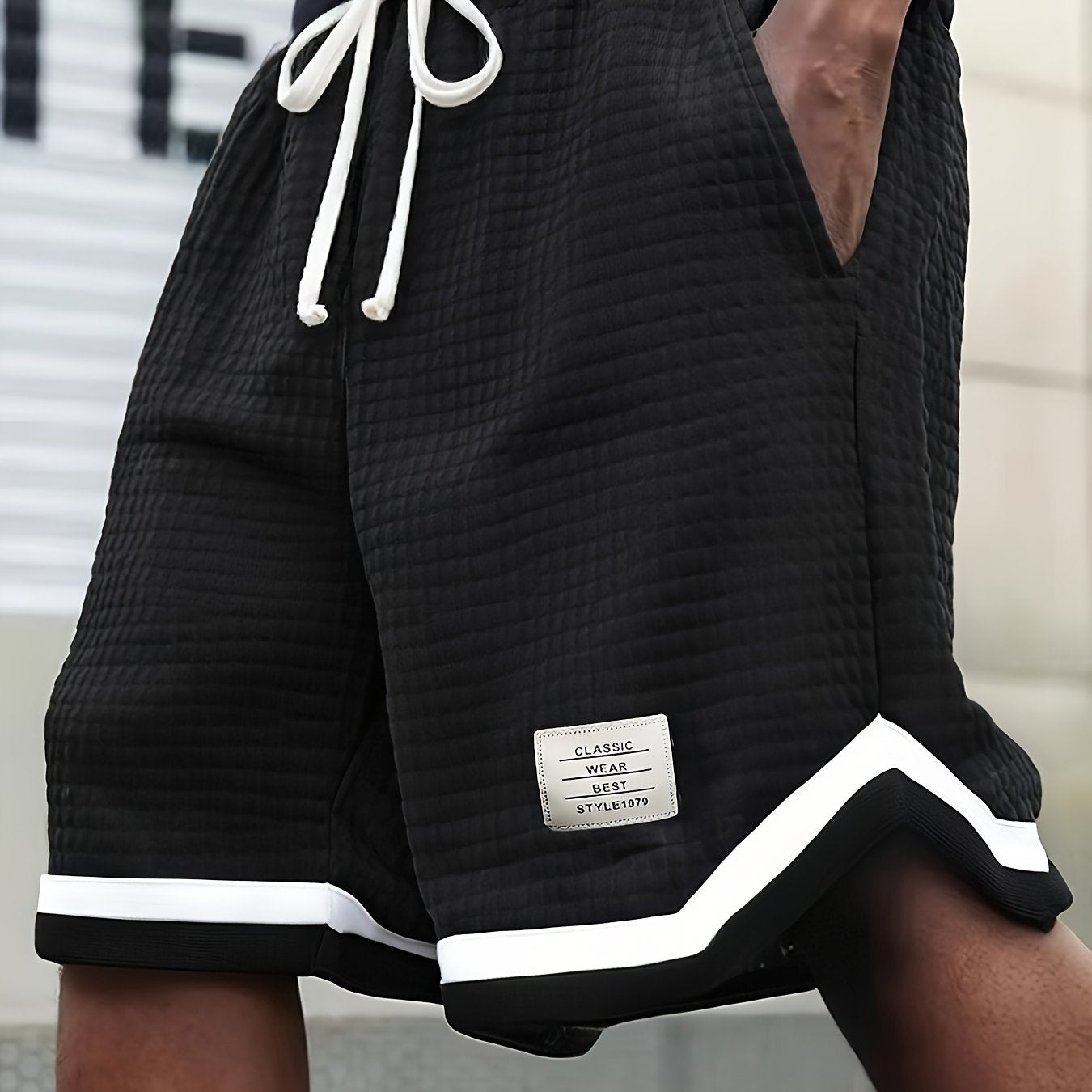 Contrast Knit Shorts
