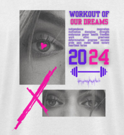 Heart of the eye White Colorful Oversize Tee