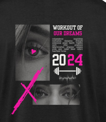 Heart of the eye Black Oversize Tee