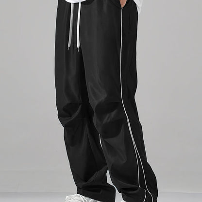 Contrast Solid Straight Leg Jogger