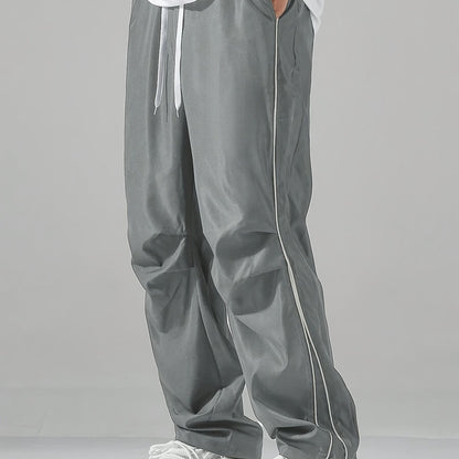 Contrast Solid Straight Leg Jogger