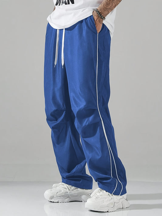 Contrast Solid Straight Leg Jogger