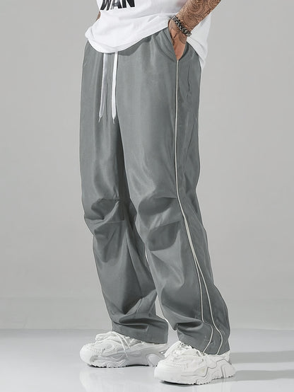 Contrast Solid Straight Leg Jogger