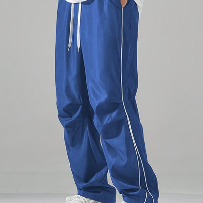 Contrast Solid Straight Leg Jogger