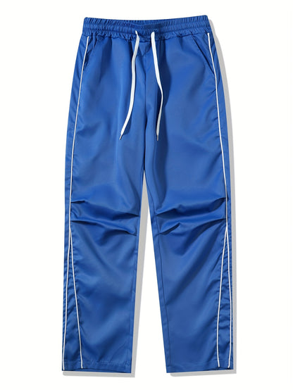 Contrast Solid Straight Leg Jogger