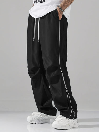 Contrast Solid Straight Leg Jogger